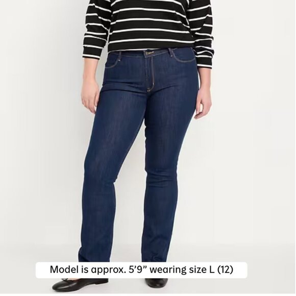 Old Navy mid-rise wow boot-cut jeans size 12 new - Picture 1 of 6